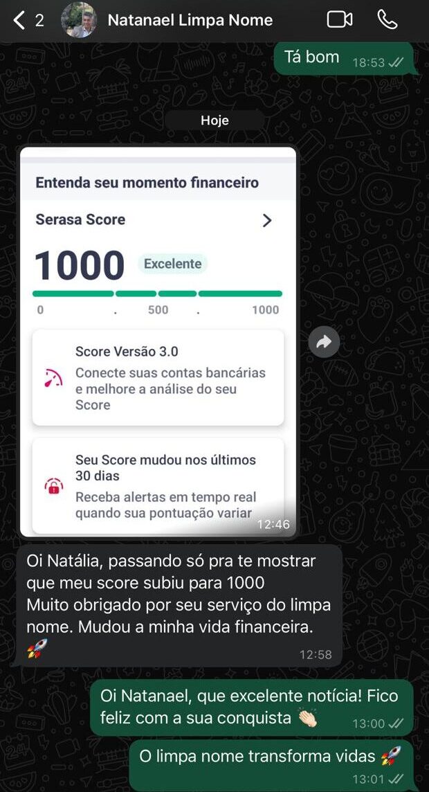 1000%. parabéns Natanael!